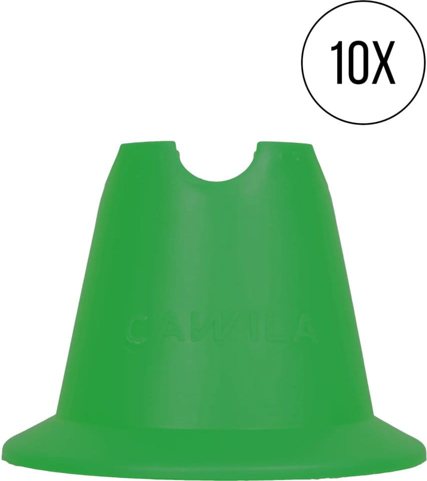 Cones de treino Cawila Mini-Pylone 10er Set Grün