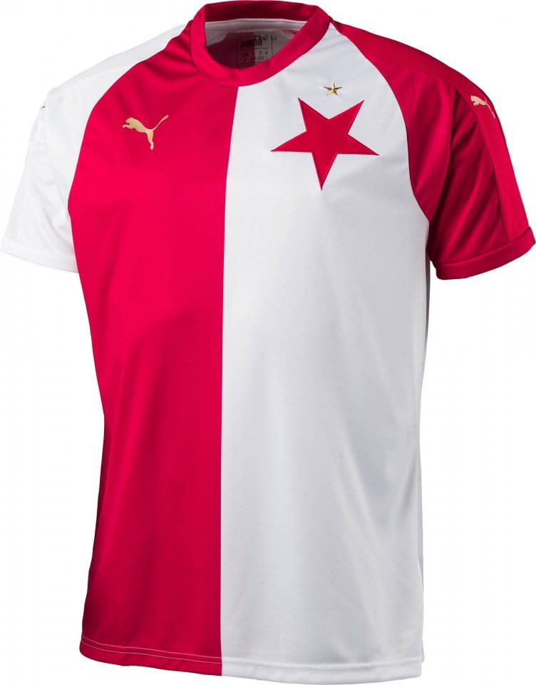 SK Slavia Praha Soccer Jersey Home Replica 2021/22