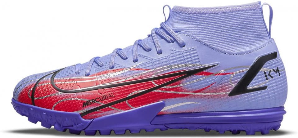 Chuteiras de futebol Nike Jr. Mercurial Superfly 8 Academy KM TF Little/Big Kids Turf Soccer Shoes