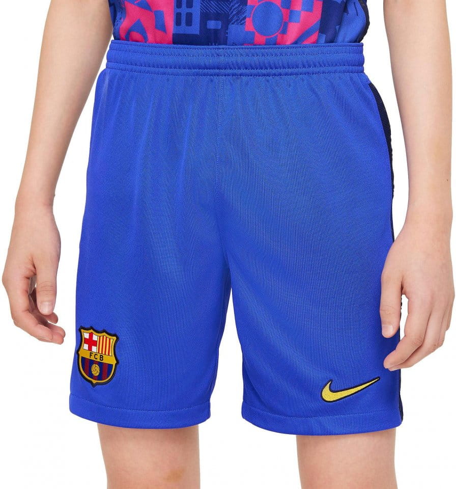 Calções Nike FC Barcelona 2021/22 Stadium Third Big Kids Soccer Shorts