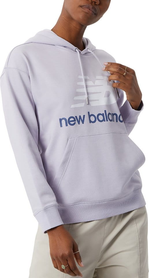 Sweatshirt com capuz New Balance Essentials Stacked Logo Oversized Pullover Hoodie